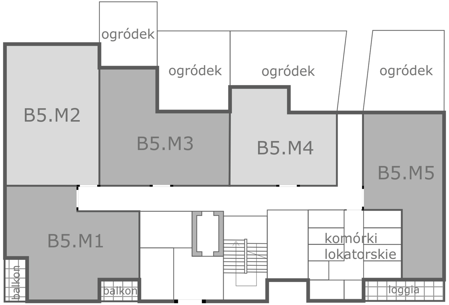 nowbud - września - rozmieszczenie mieszkań na parterze B5, gnieźnieńska, armii poznań, kutrzeby